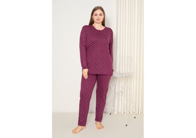 Pijamale Dama Battal Compact Penye Baki 53